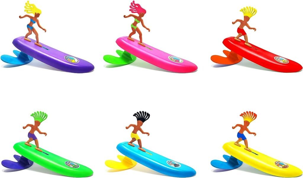 Surfer Dudes Classics Wave Powered Mini-Surfer and Surfboard Beach Toy - Costa Rica Rick