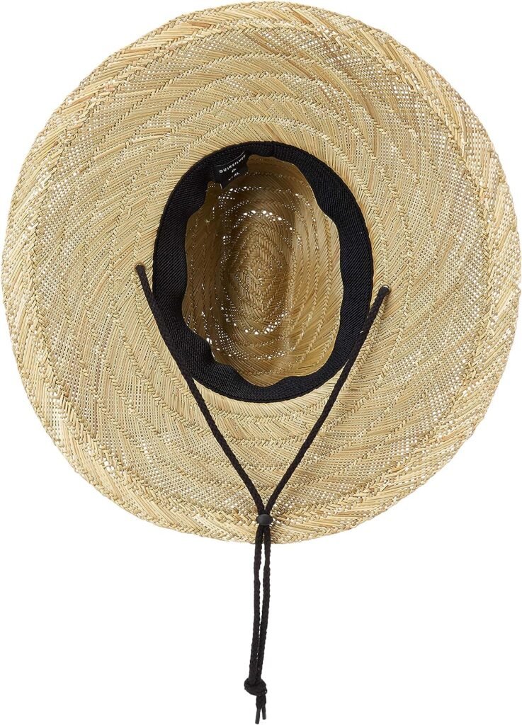 Mens Pierside Lifeguard Beach Sun Straw Hat