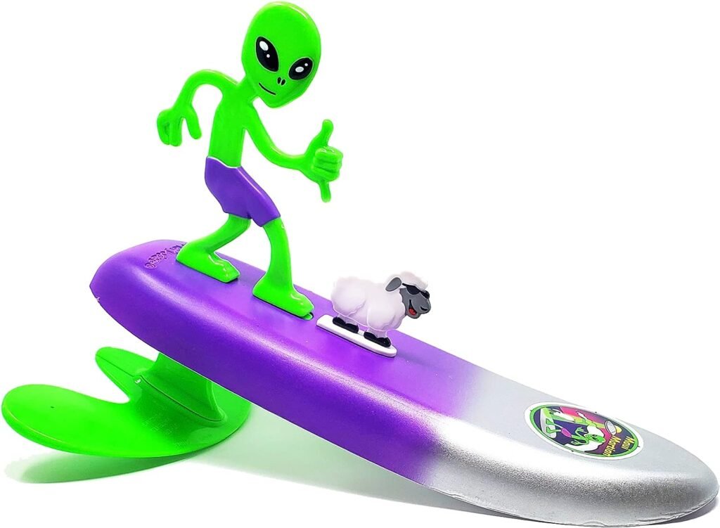 Surfer Dudes Legends Surfer Pets Wave Powered Mini-Surfer, Pet and Surfboard Beach Toy - Maui Martian and Bahthoven